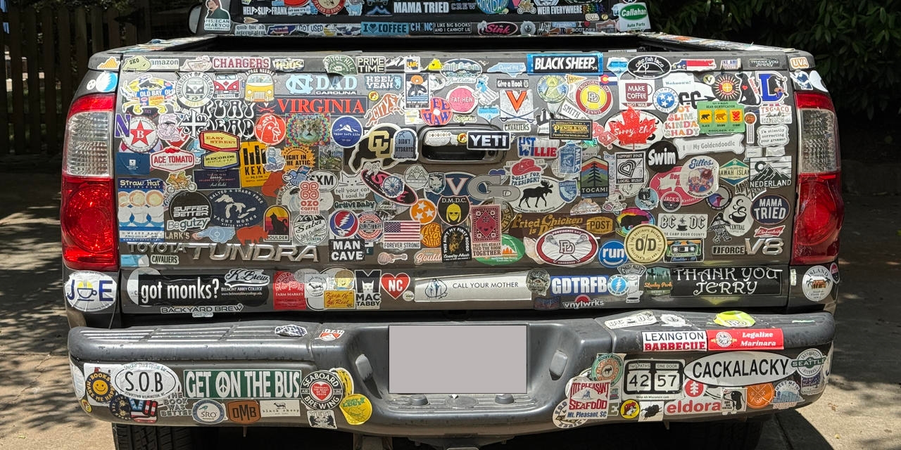 My Life Story, Told in Bumper Stickers
