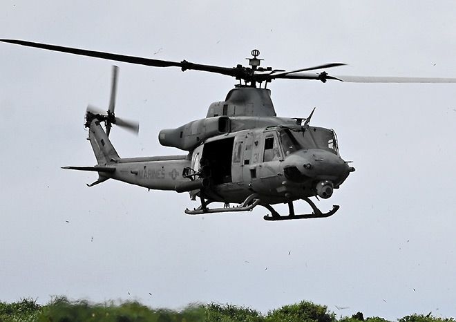 U.S. military chopper drops flammable object in Okinawa