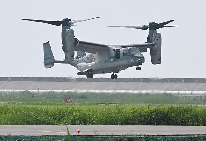 1st GSDF Osprey arrives in strategic Saga base deployment