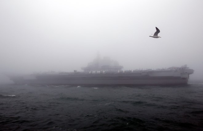 Two Chinese aircraft carriers seen in Pacific for first time, Japan says