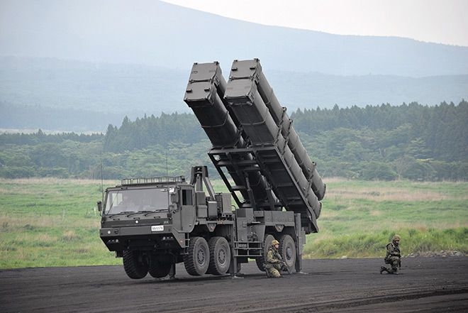 GSDF showcases launch vehicle for long-range Type 12 missile