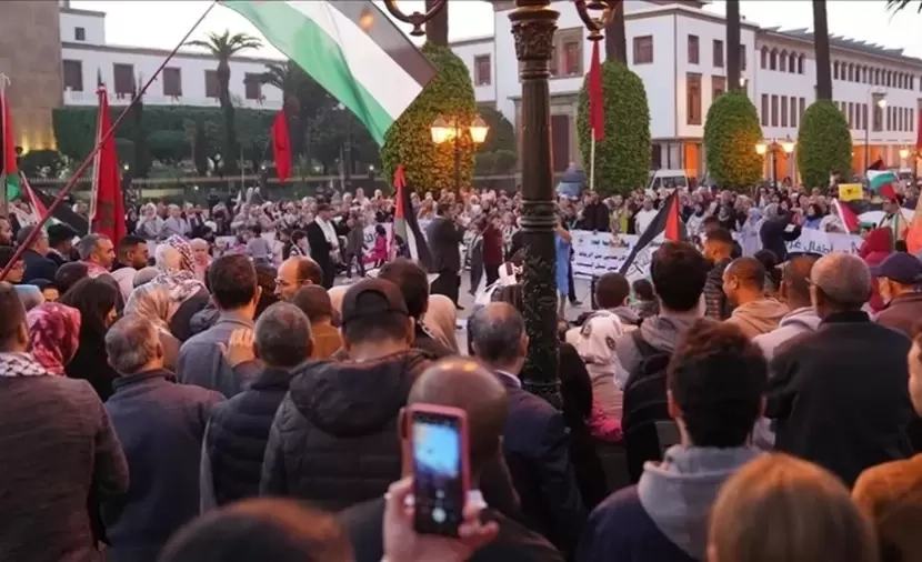 مظاهرات في مدن اليمن والمغرب تنديدا بالعدوان الإسرائيلي على قطاع غزة