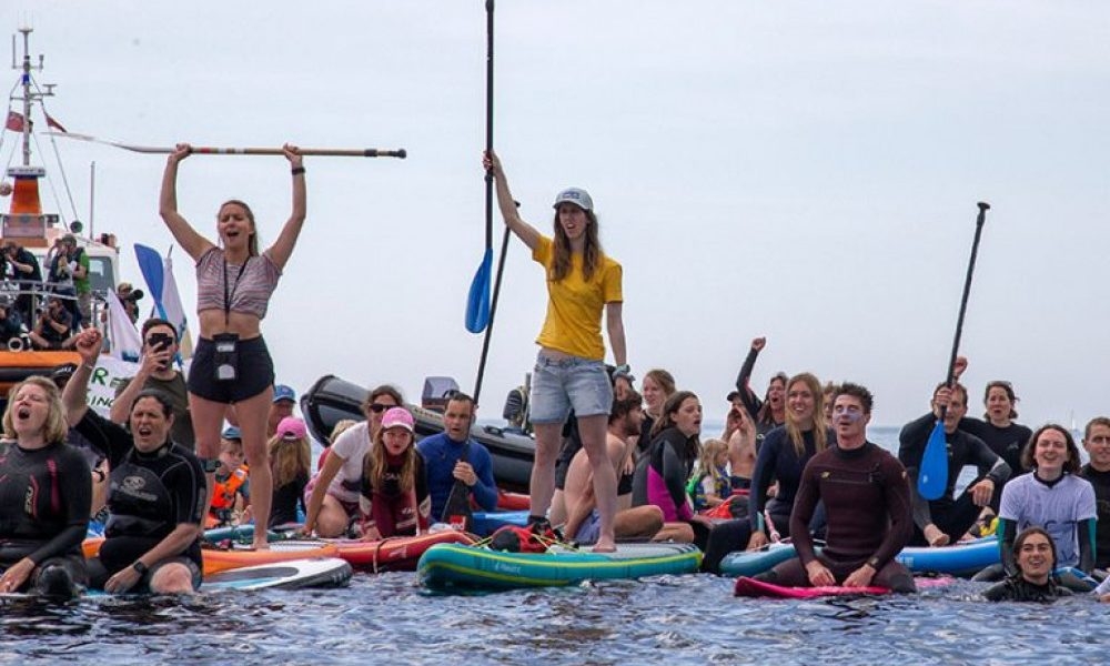 Paddle Out protest returns to Broad Haven to highlight sewage pollution