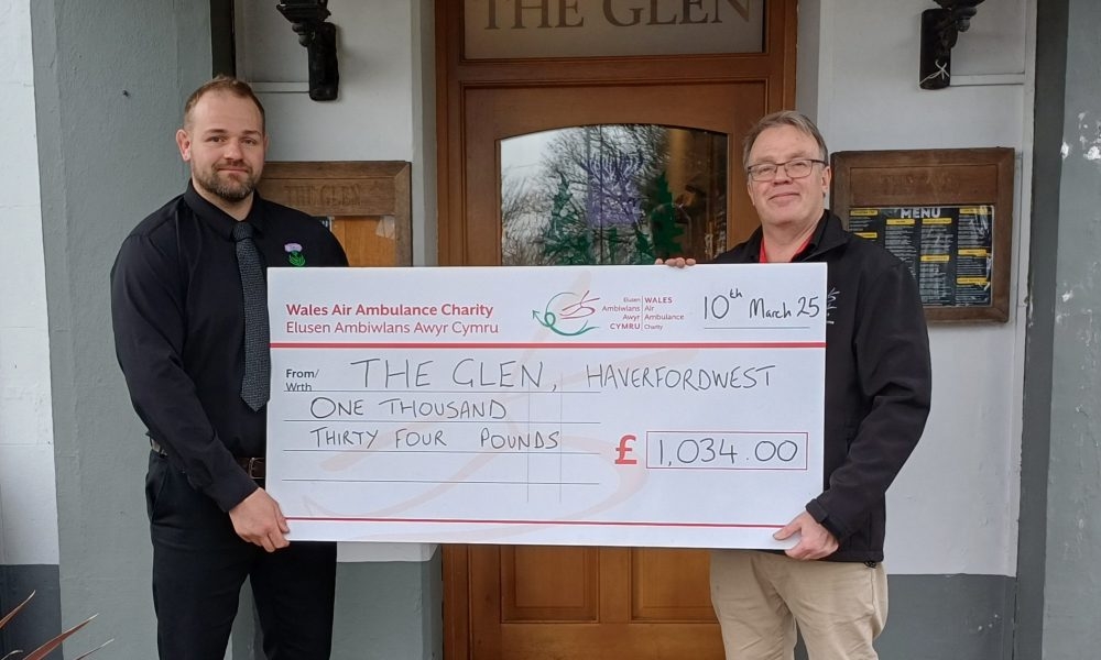 The Glen in Haverfordwest continues its support of lifesaving service