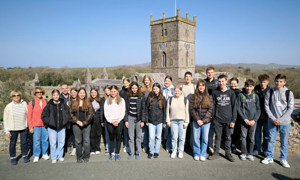 Young people enjoy international exchange trip from Oberkirch to Haverfordwest
