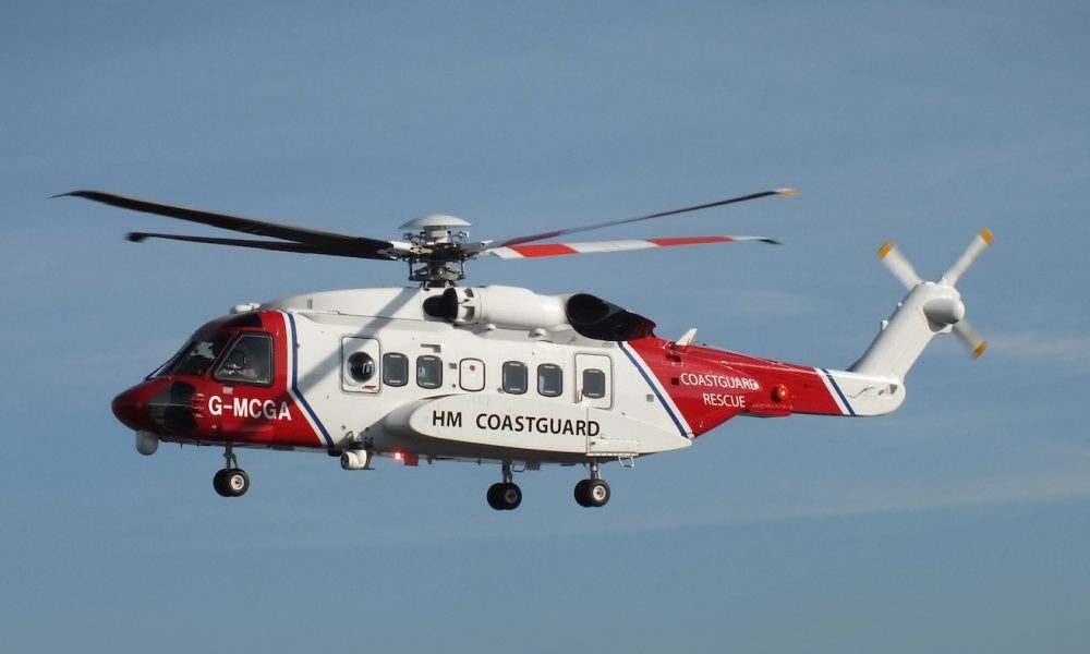 Pregnant woman airlifted from Caldey Island