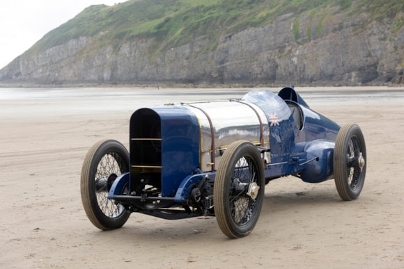 Blue Bird returns to Pendine for centenary of land speed record