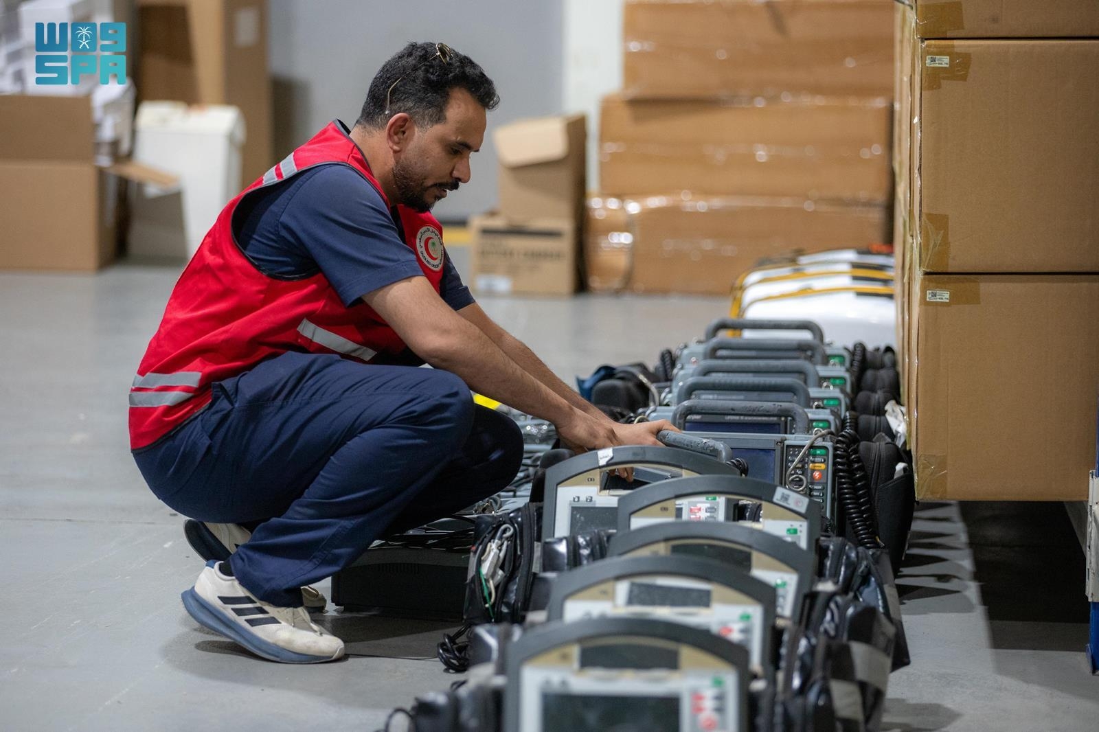 حج / الهلال الأحمر يؤمن أكثر من (14.5) مليون مستهلكة تموين وأدوية طبية للوحدات والمركبات الإسعافية بموسم حج (1446هـ)