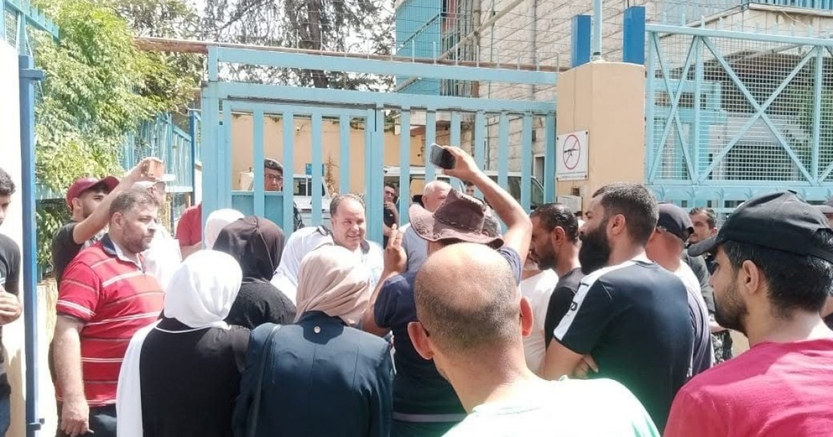 اعتصام لفلسطينيي سوريا في البقاع احتجاجًا على تقليص مساعدات "أونروا"
