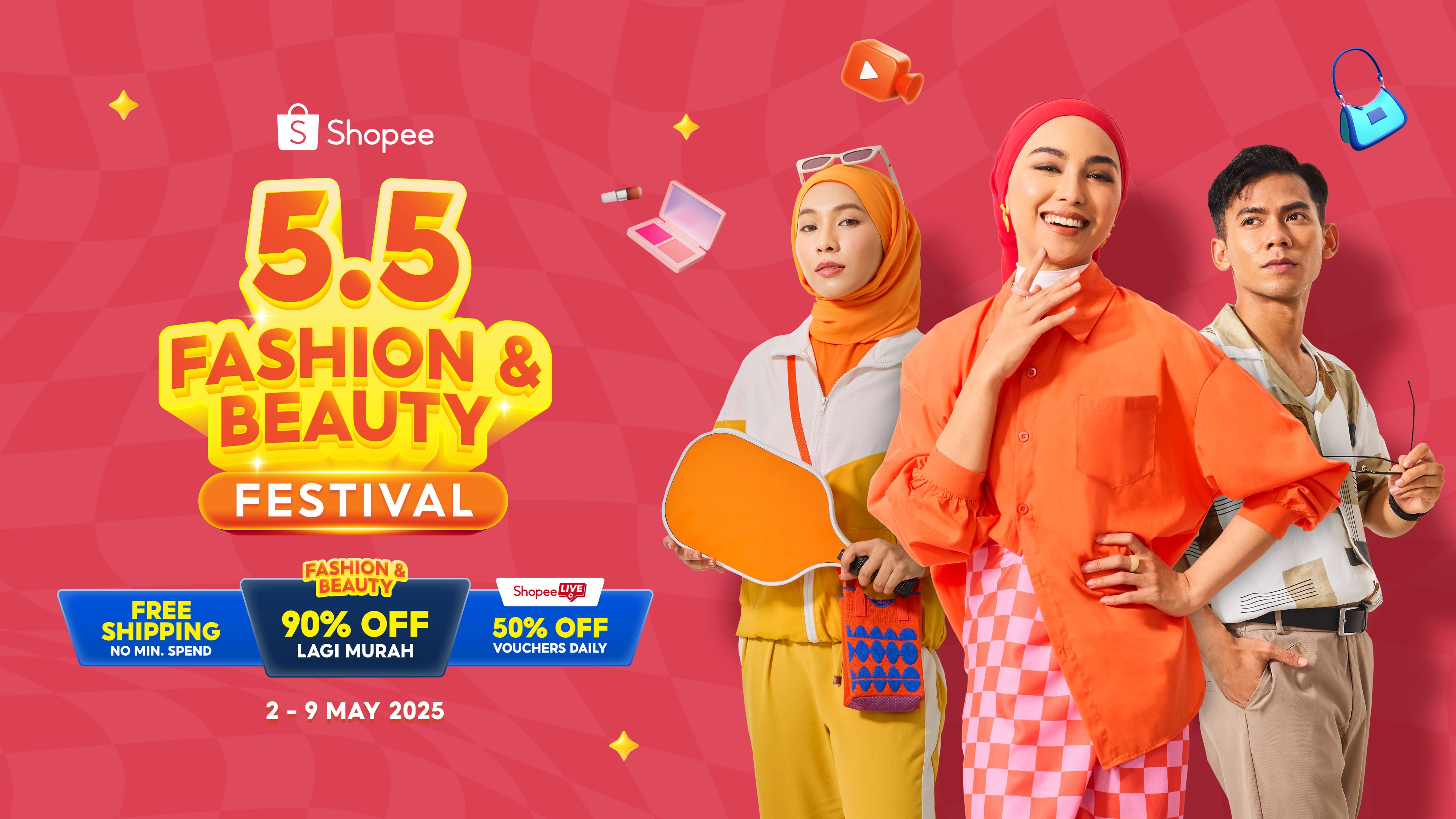 Shop Lagi Murah With Shopee 5.5 Fashion & Beauty Festival