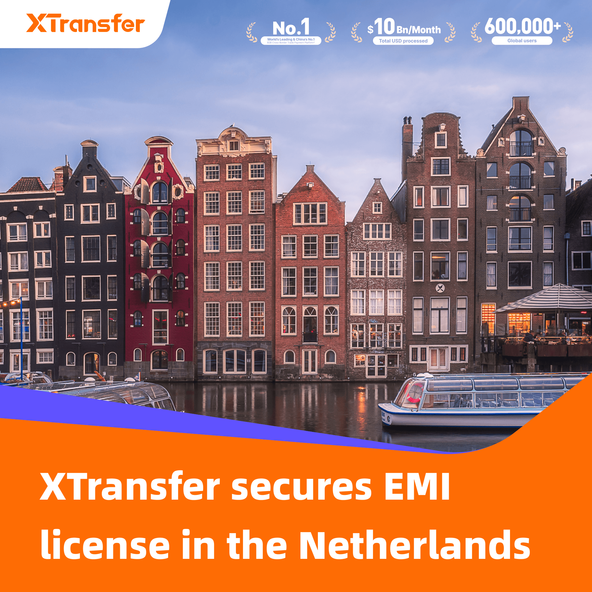 XTransfer Officially Licensed as EMI by Dutch Central Bank