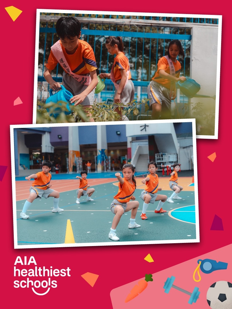Hong Kong Champions of the AIA Healthiest Schools Competition 2024/25 - Baptist (Sha Tin Wai) Lui Ming Choi Primary School and Salesians of Don Bosco Ng Siu Mui Secondary School Win US$100,000 Prize and Advance to Regional Competition
