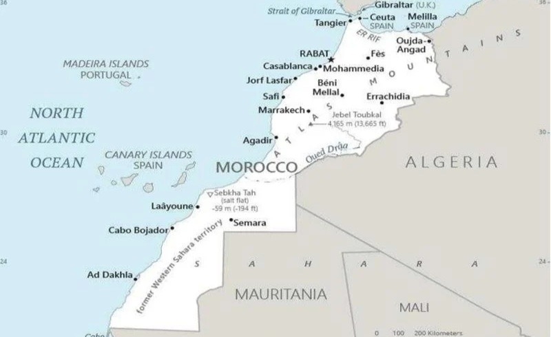 المفوضية الأوربية تنشر خارطة المملكة المغربية كاملة بصحرائها على بوابتها الرسمية