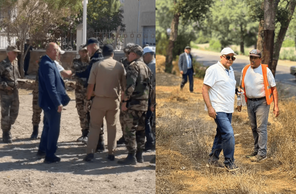 بعد نزول الجيش.. الهومي مدير وكالة الغابات يغادر مكتبه المكيف للوقوف على حجم الحرائق بشفشاون