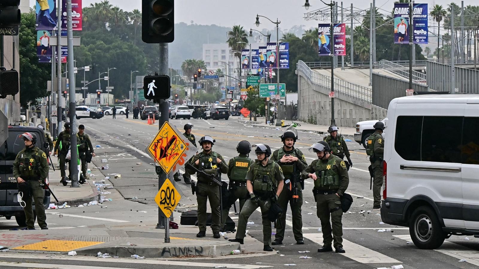 National Guard is armed but no bullets in chamber