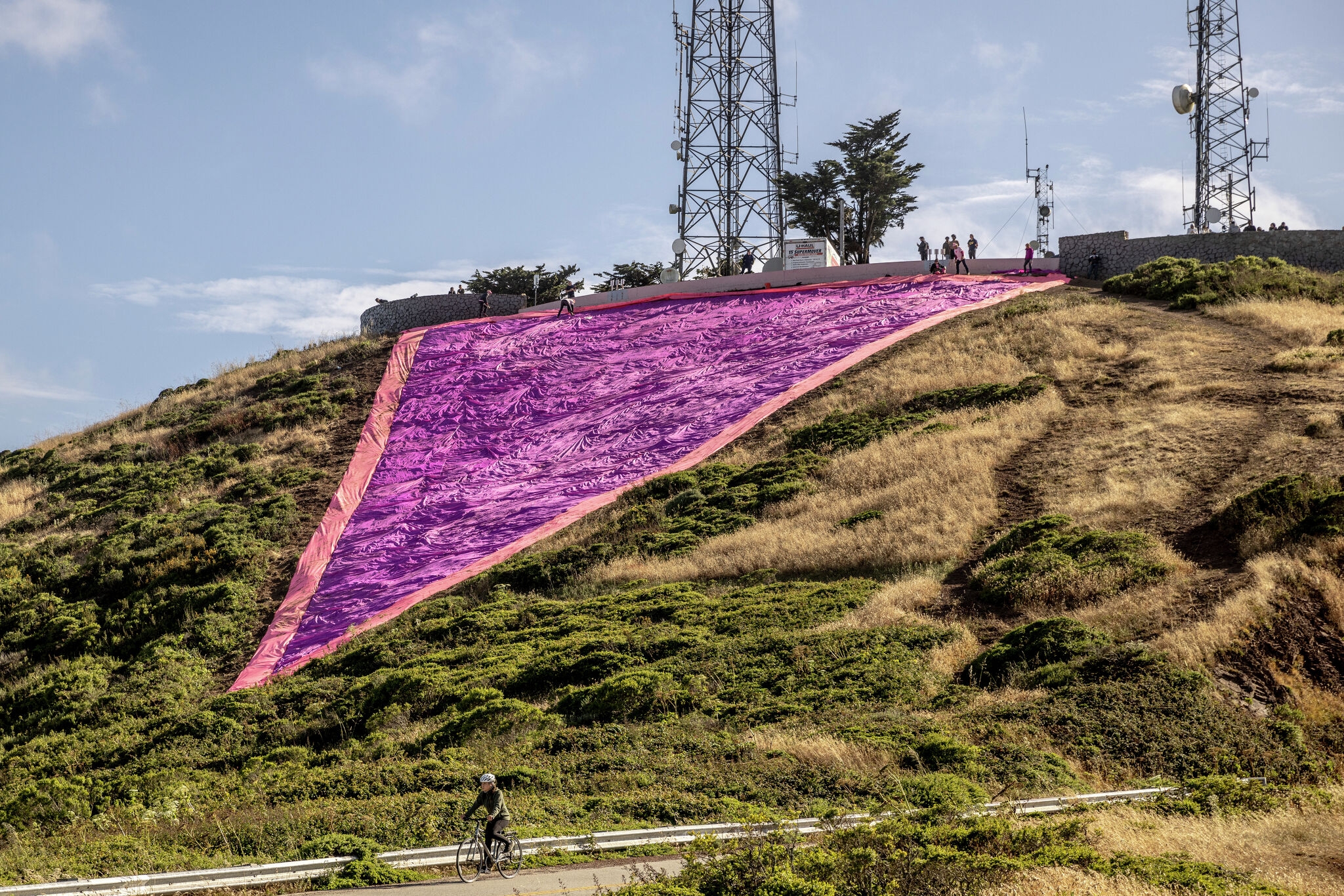 Man arrested on suspicion of defacing S.F.'s iconic Pink Triangle installation