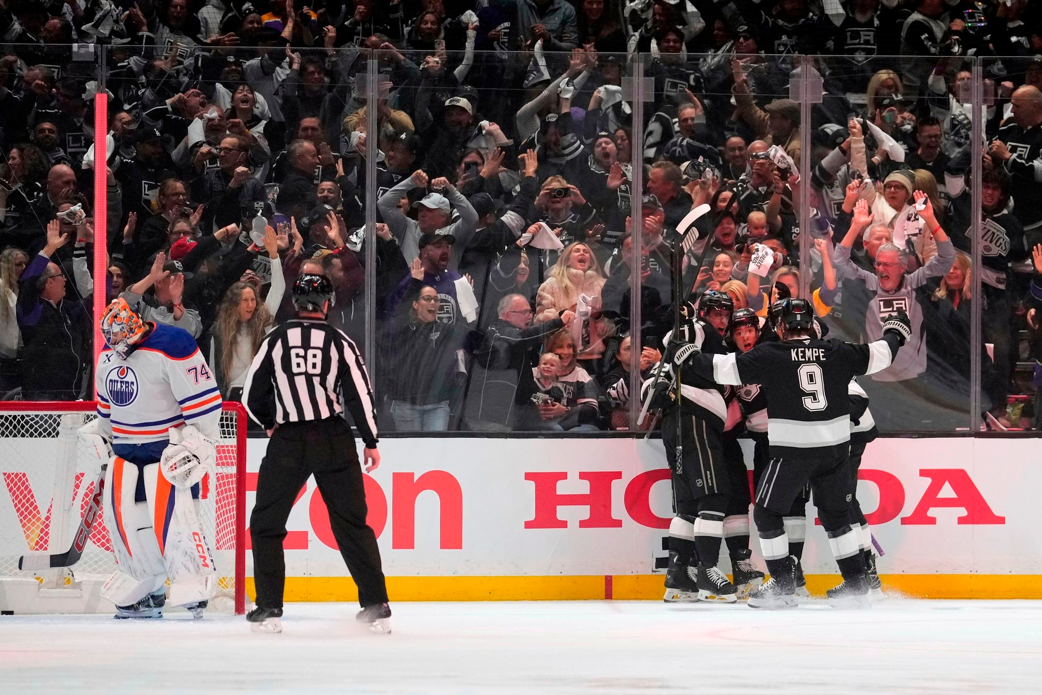 Andrei Kuzmenko's late-season contributions to the LA Kings got even bigger in his playoff debut