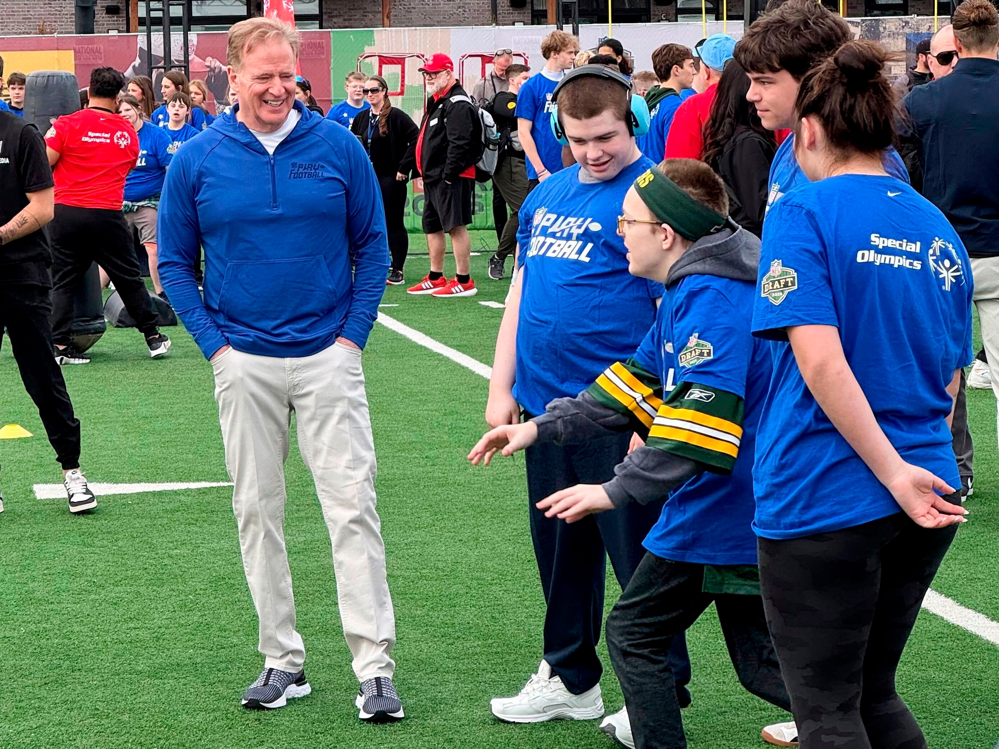 NFL shines spotlight on flag football as the draft takes over Green Bay