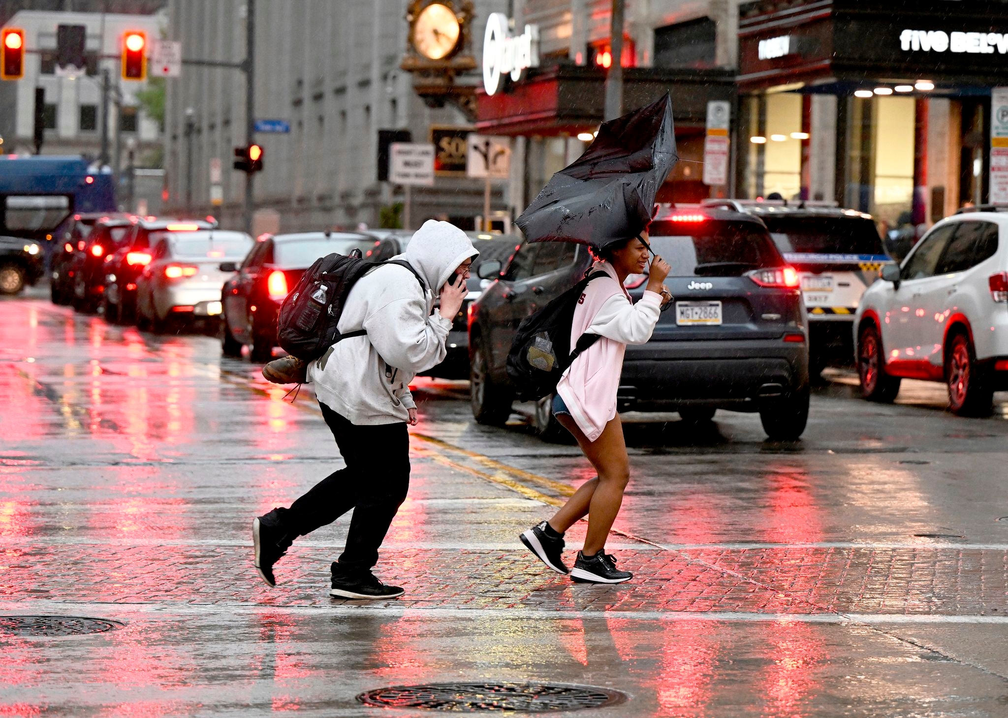 Record rainfall forces evacuations and rescues in Oklahoma as a storm leaves 3 dead in Pennsylvania