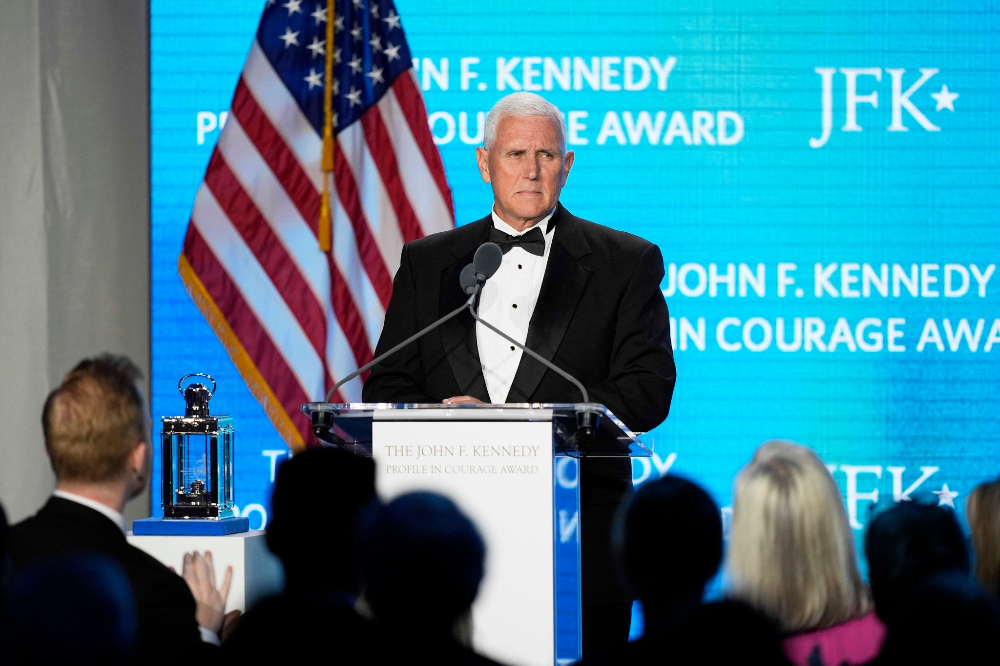 Pence speaks in North Carolina against broad Trump tariffs and praises House on tax bill