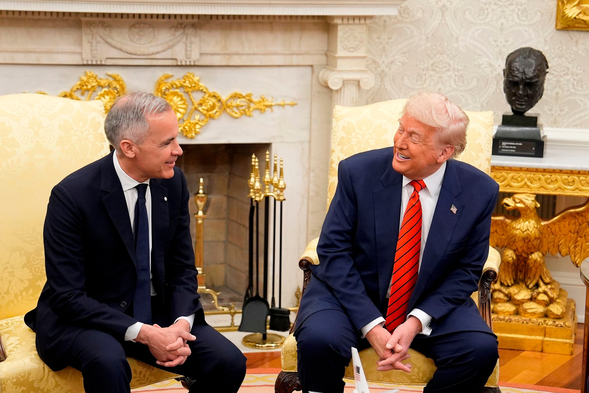 Trump, Carney faceoff in Oval Office leaves gaping differences on tariffs, 51st state