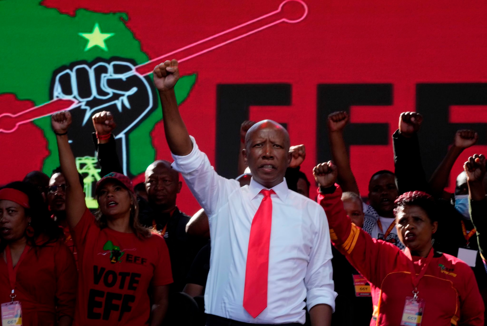 Far-left South African politician says the UK denied him a visa to speak at Cambridge University