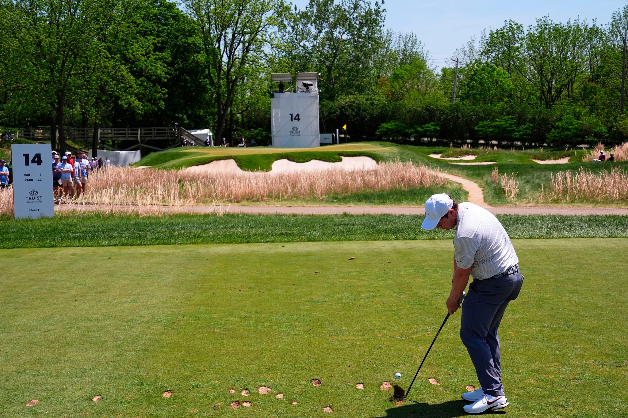 Philly Cricket Club's 14th hole shrunk to almost the size of a football field at taut 95 yards