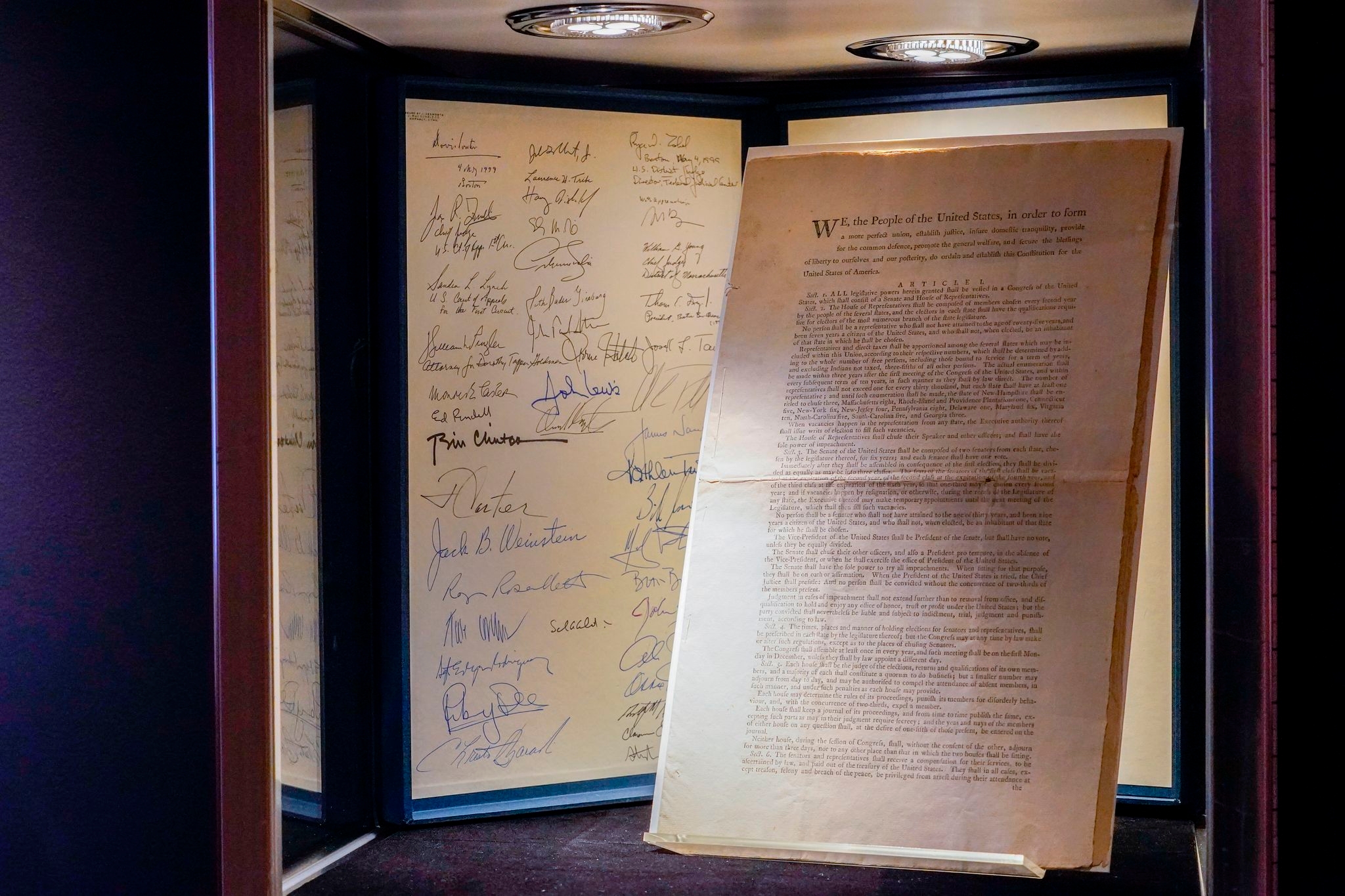 Ken Griffin will loan his copies of the Constitution and Bill of Rights so the public can see them