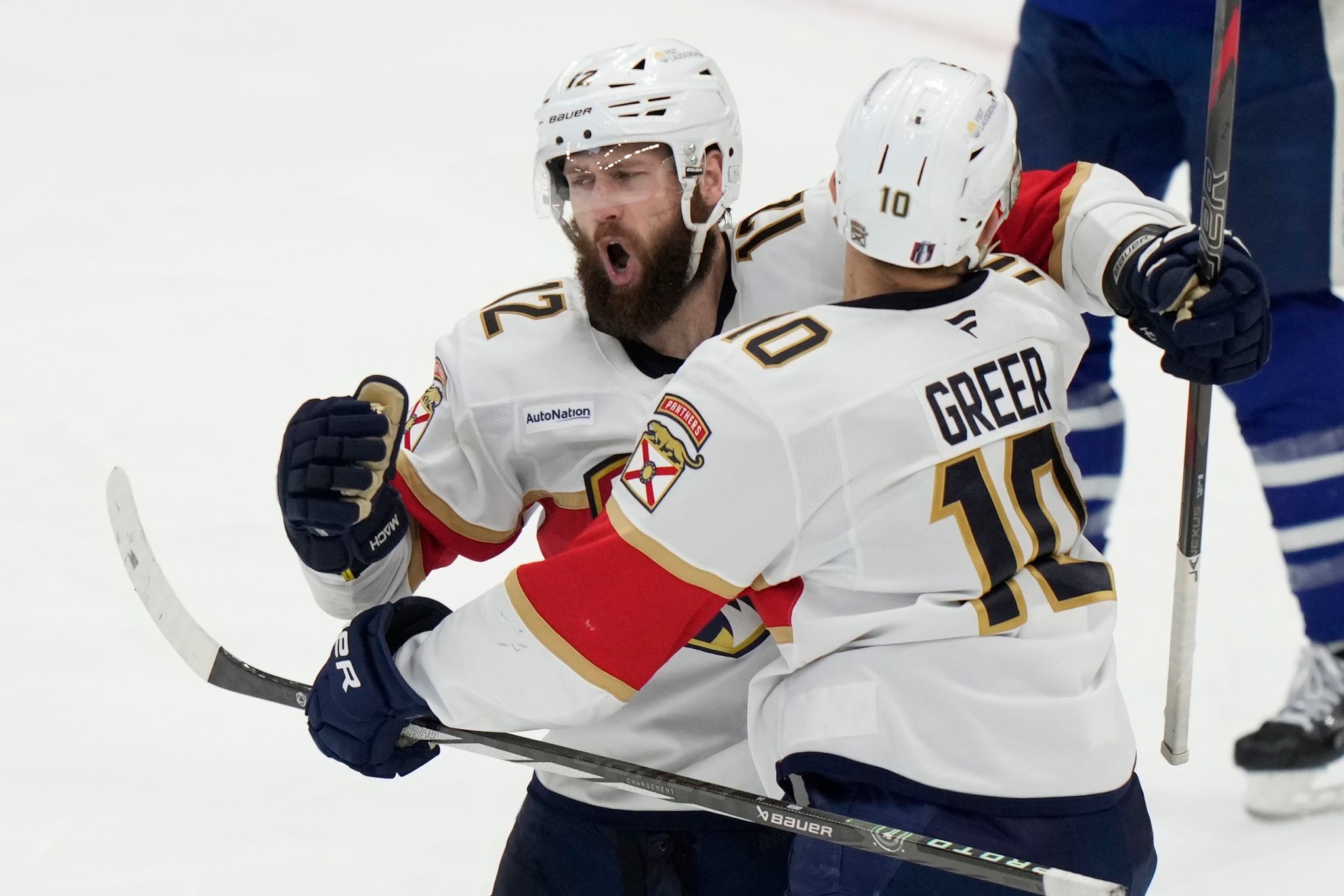 A.J. Greer is making his Stanley Cup Final debut for the Florida Panthers in Game 3