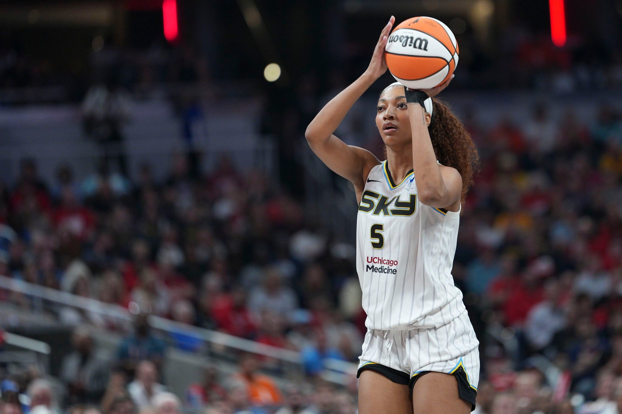 WNBA investigating racial slurs by fans made at Angel Reese during Indiana game, AP Source says