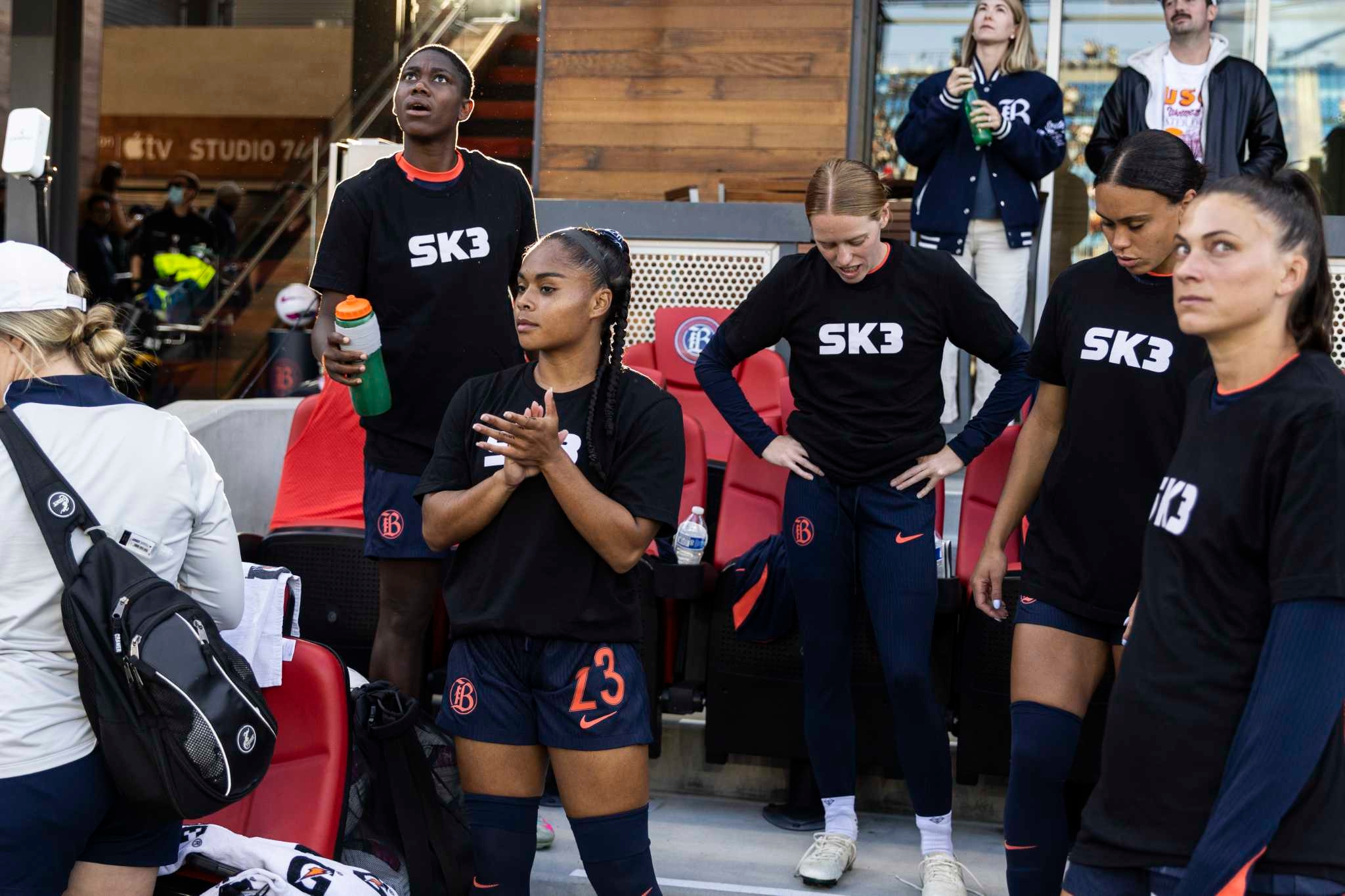 ‘We all played for her': Bay FC, Angel City honor Savy King during match