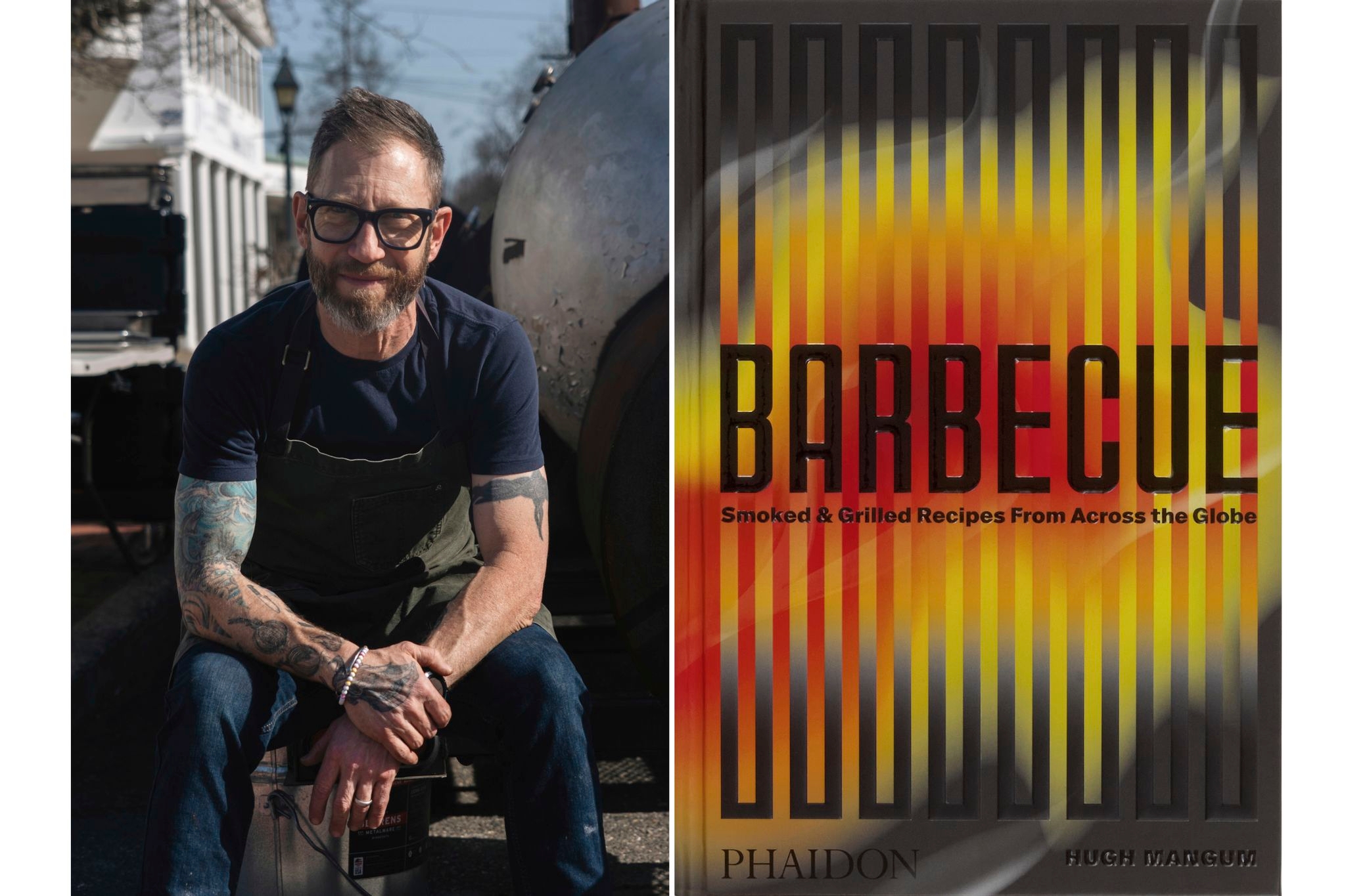Hugh Mangum's book of barbecue recipes brings international flair to the grill