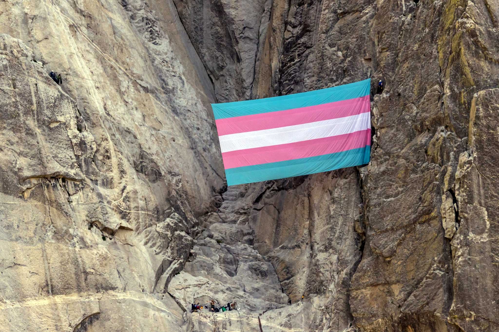 Yosemite climbers just hung a huge trans Pride flag from El Capitan: ‘Visibility and resistance'
