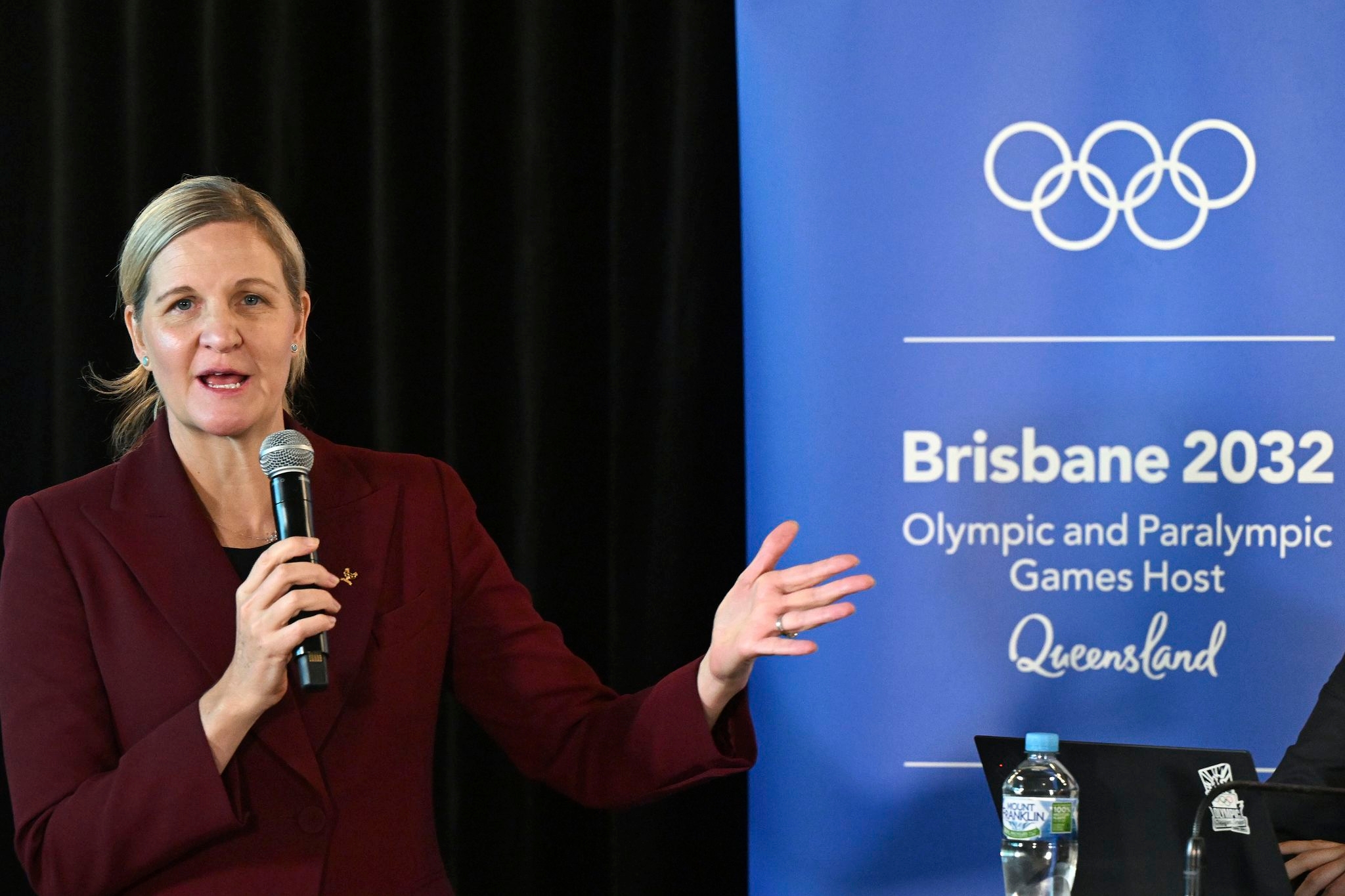 Incoming IOC head Coventry hands over the baton in planning for Brisbane 2032 Olympics