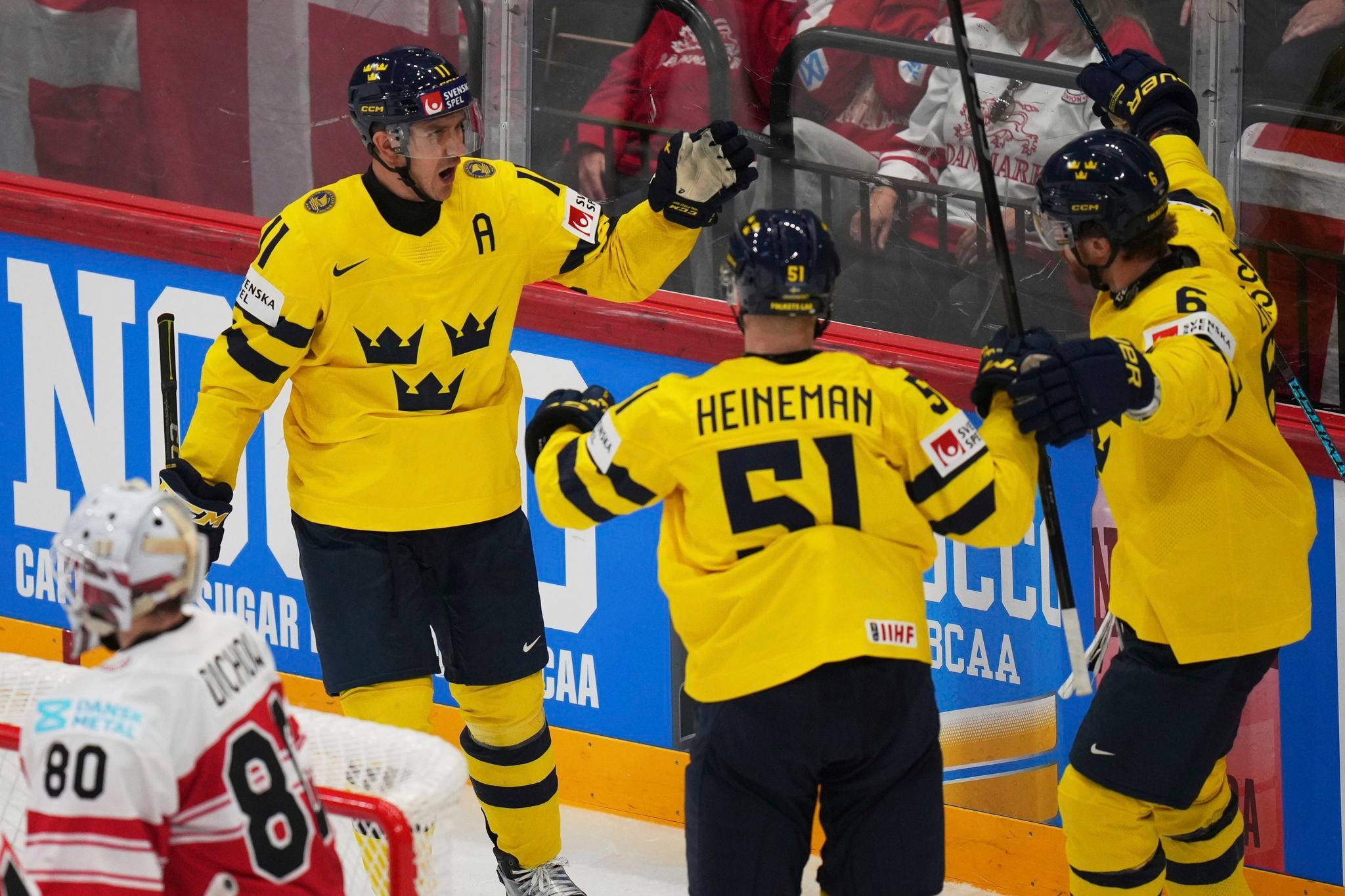Sweden beats Denmark 6-2 to take bronze at ice hockey worlds