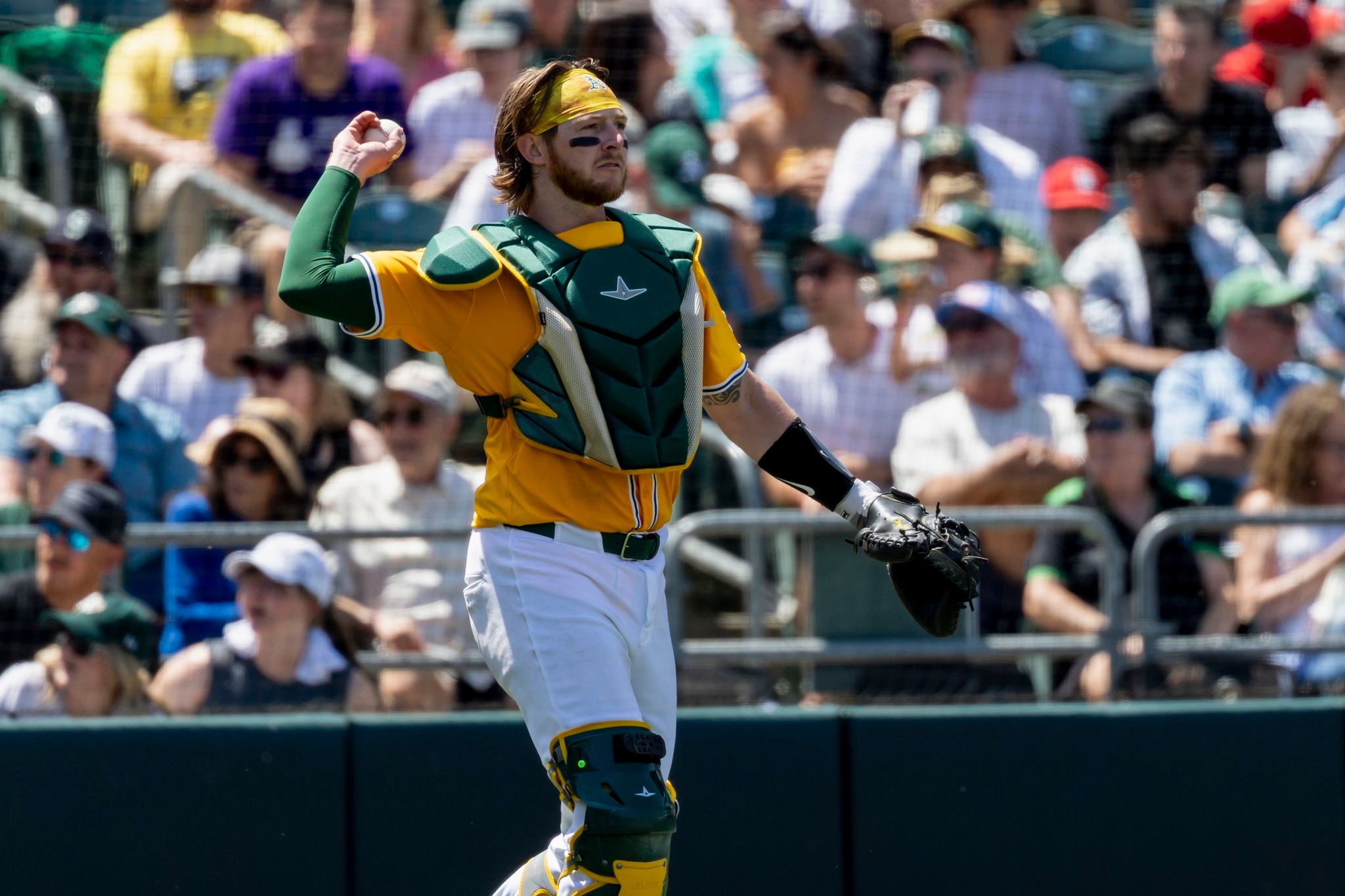 A's catcher MacIver gets go-ahead hit, throws out runner to end game in big league debut at age 28