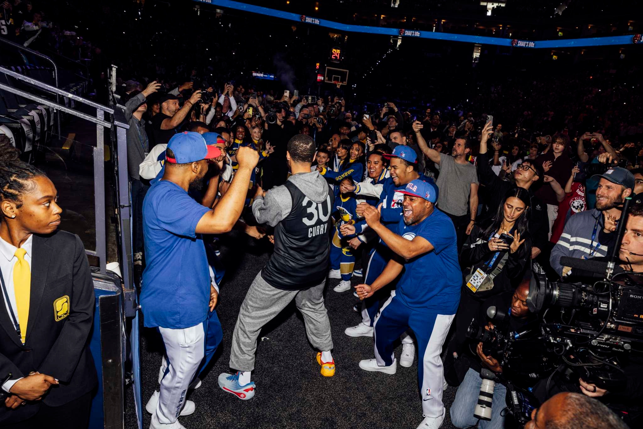 Warriors beat included Hawaii and Harvard, beats and Batman, Curry and coffee