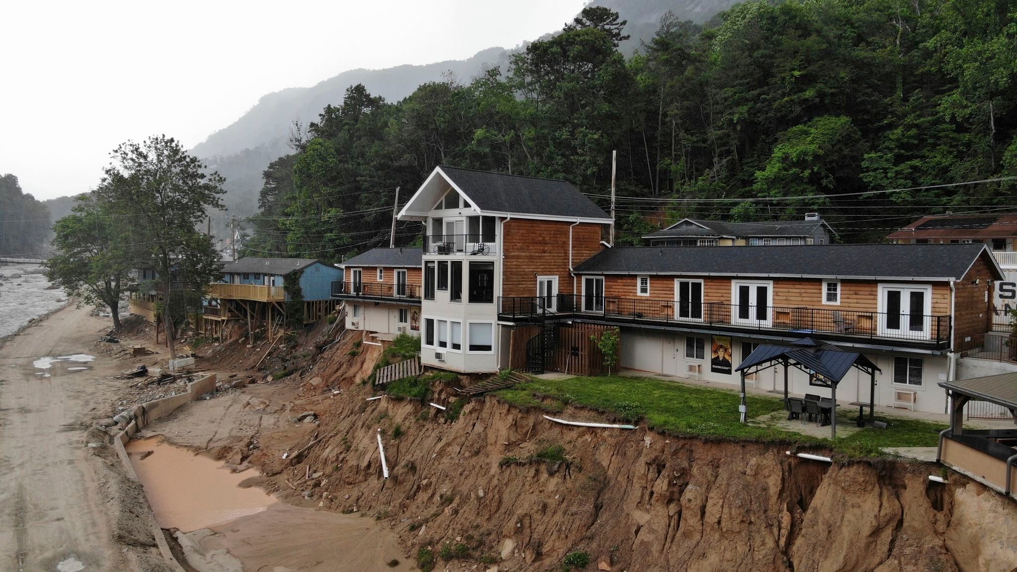 The scars from Hurricane Helene are healing slowly in this Appalachian tourist town