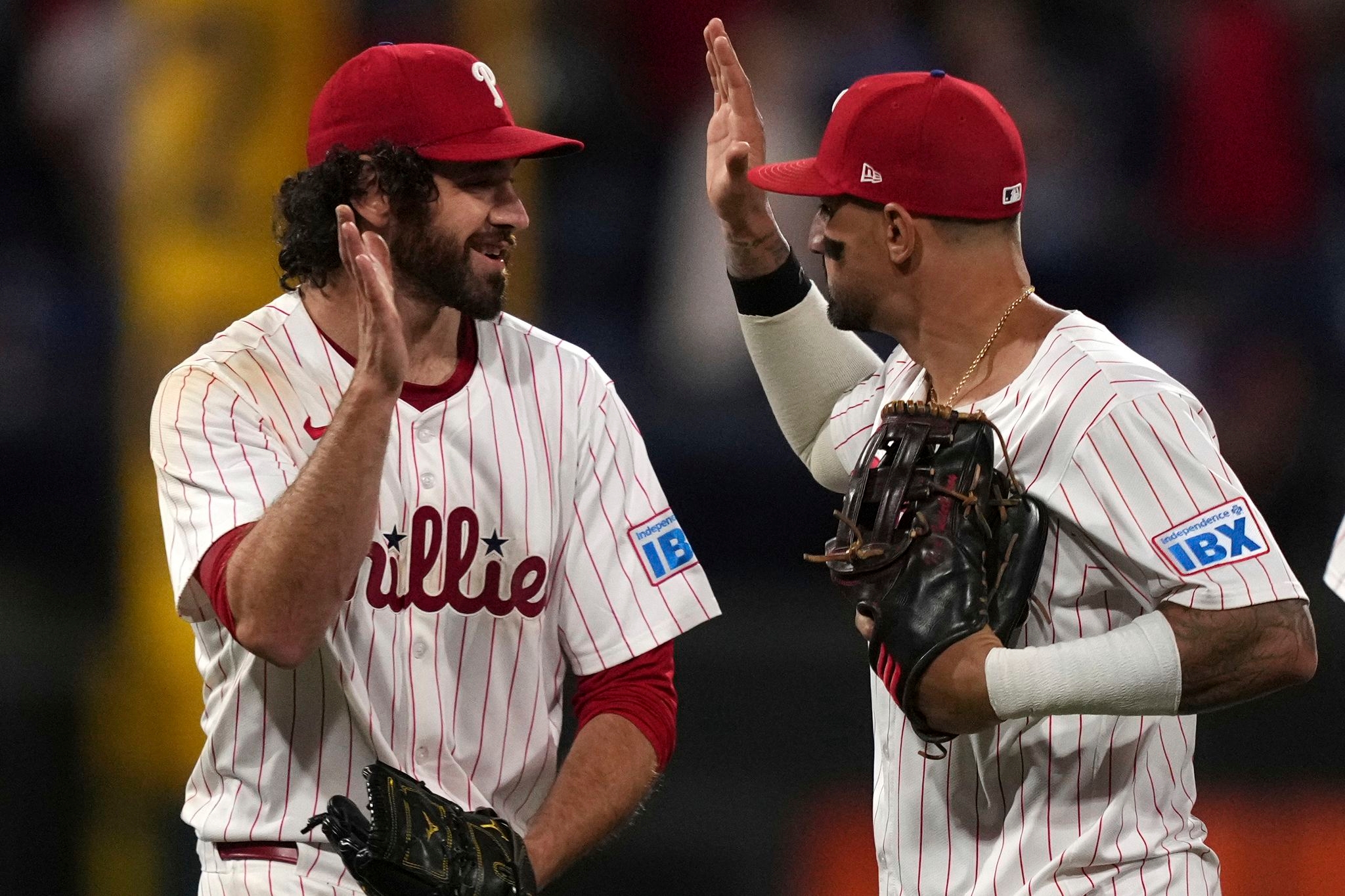 Phillies and Braves set for doubleheader after rainout. Harper gets extra day off after being hit