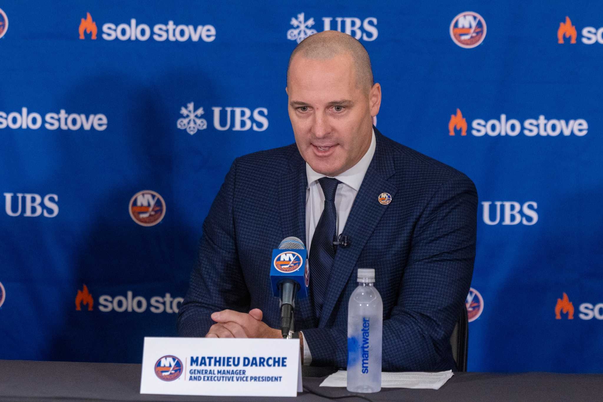 Mathieu Darche introduced as Islanders' head of hockey operations