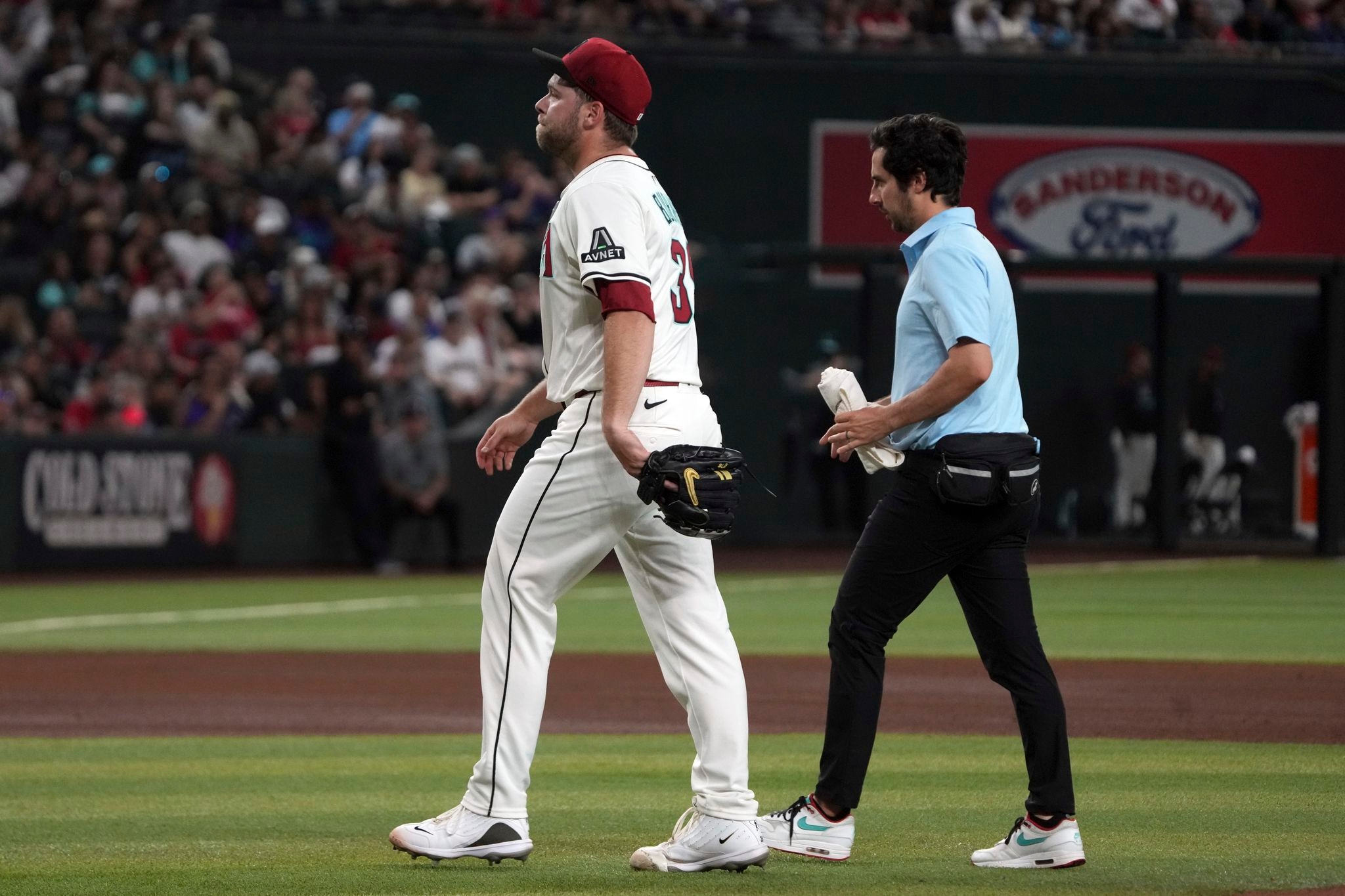 Diamondbacks beat Nationals 3-1 but lose starting pitcher Corbin Burnes to possible injury