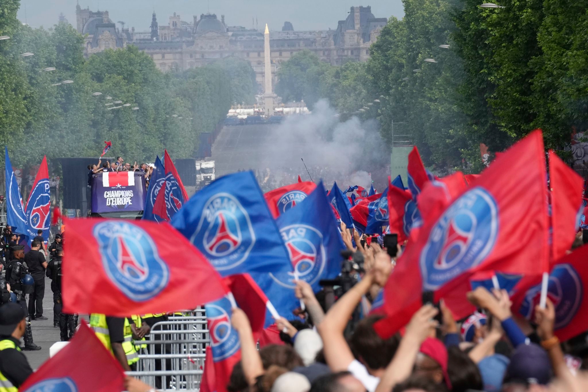79 detained as more violence disrupts PSG's Champions League celebrations