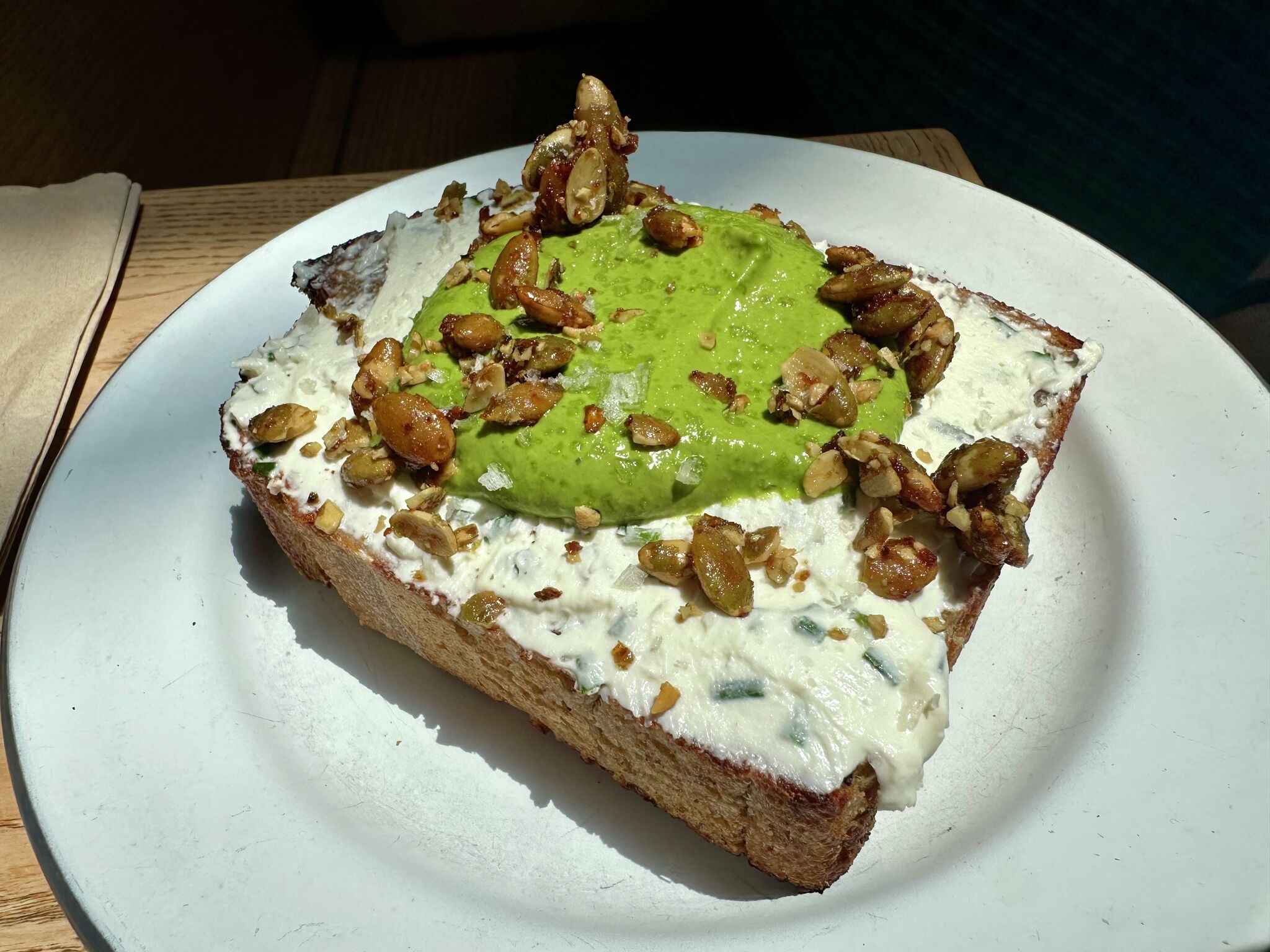 This S.F. toast cost $13.50, and I'd buy it again