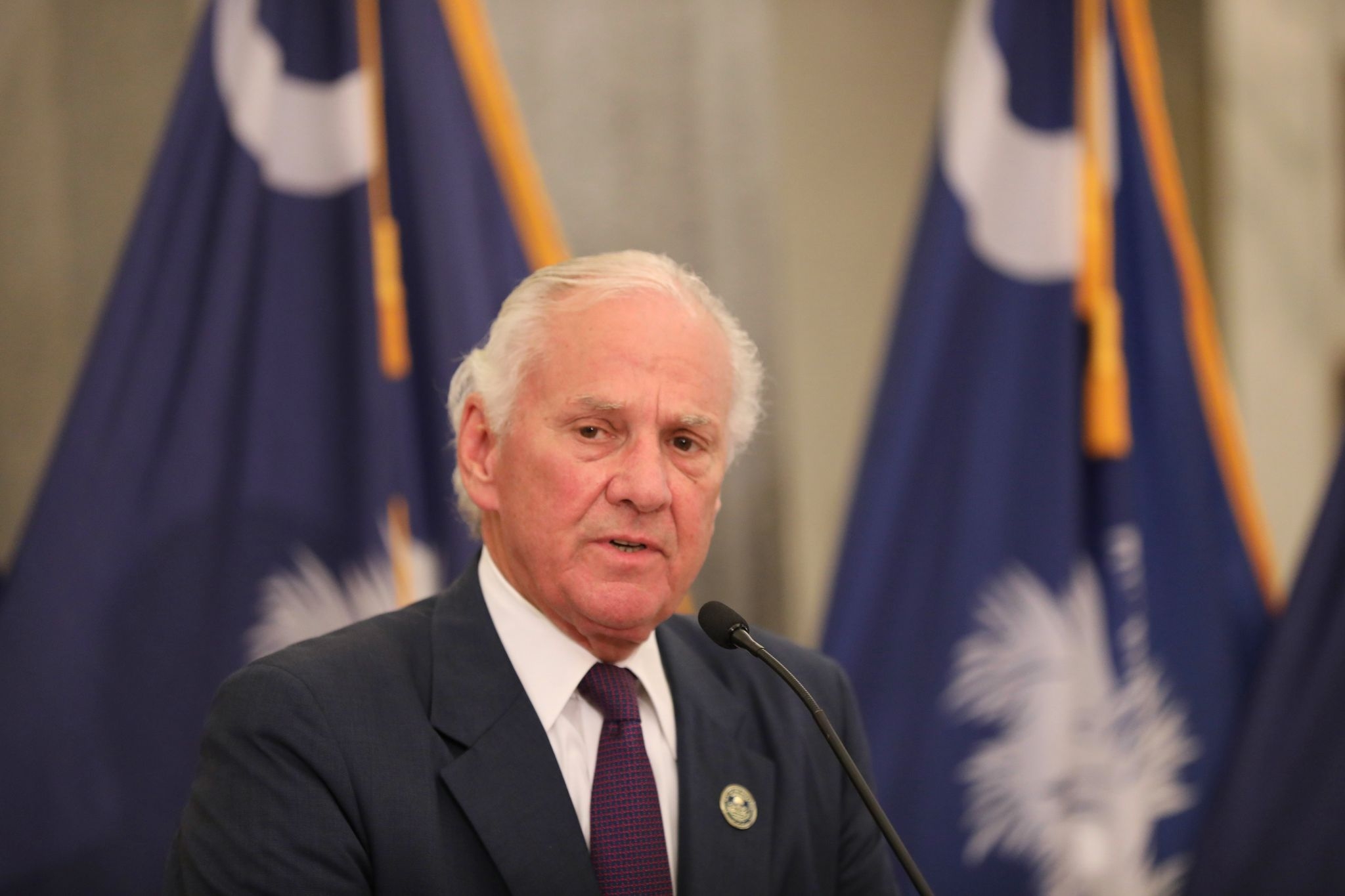 South Carolina's Republican governor keeps veto pen mostly capped for budget