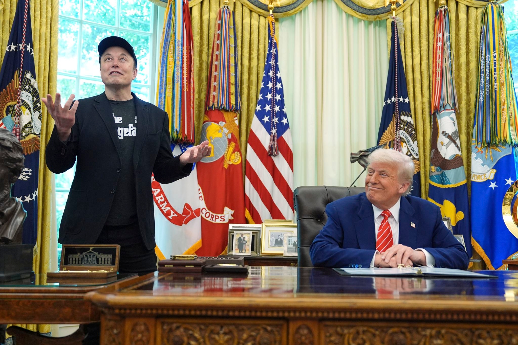 The Latest: Trump-Musk relationship appears to implode