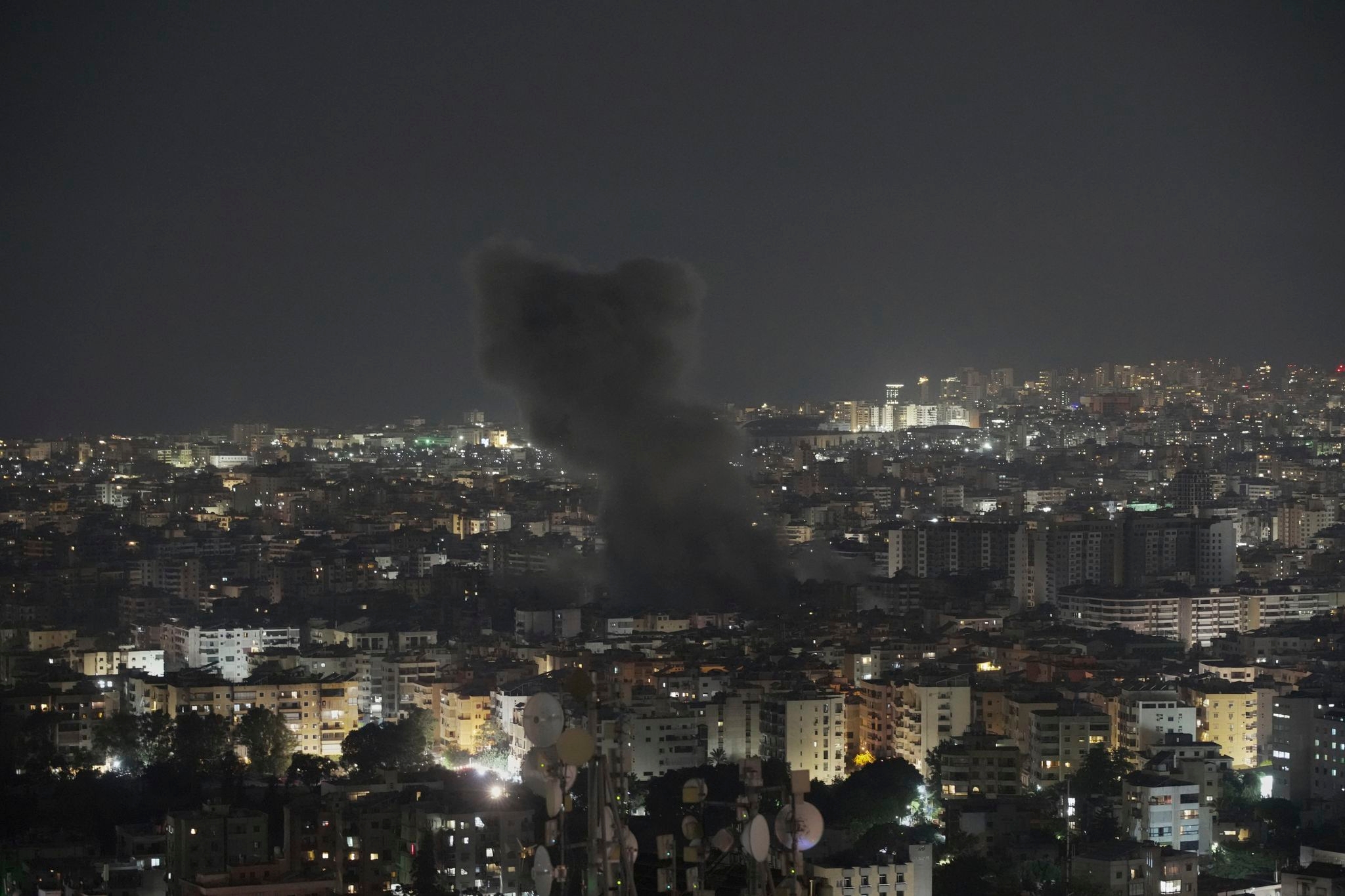 Israel strikes Beirut's suburbs to target what it says is Hezbollah drone production