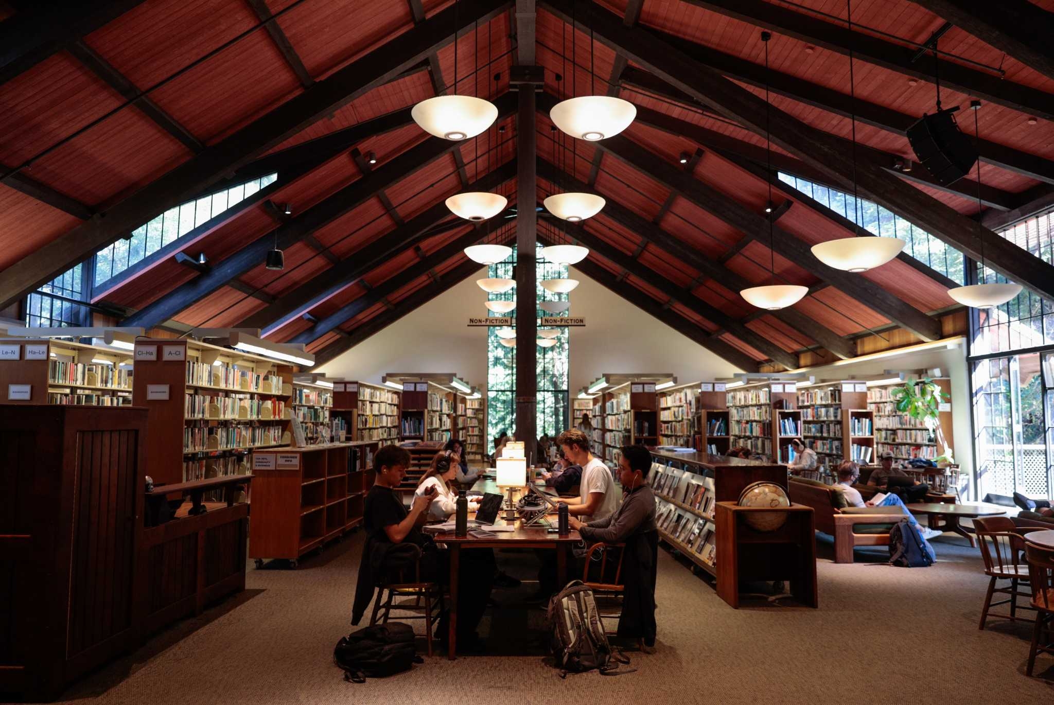 Bay Area library visits have sharply declined. But not in this tranquil suburb