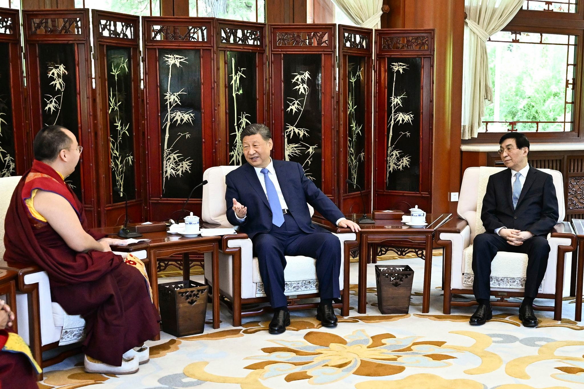 China's Panchen Lama pledges loyalty to the Communist Party in a meeting with Xi