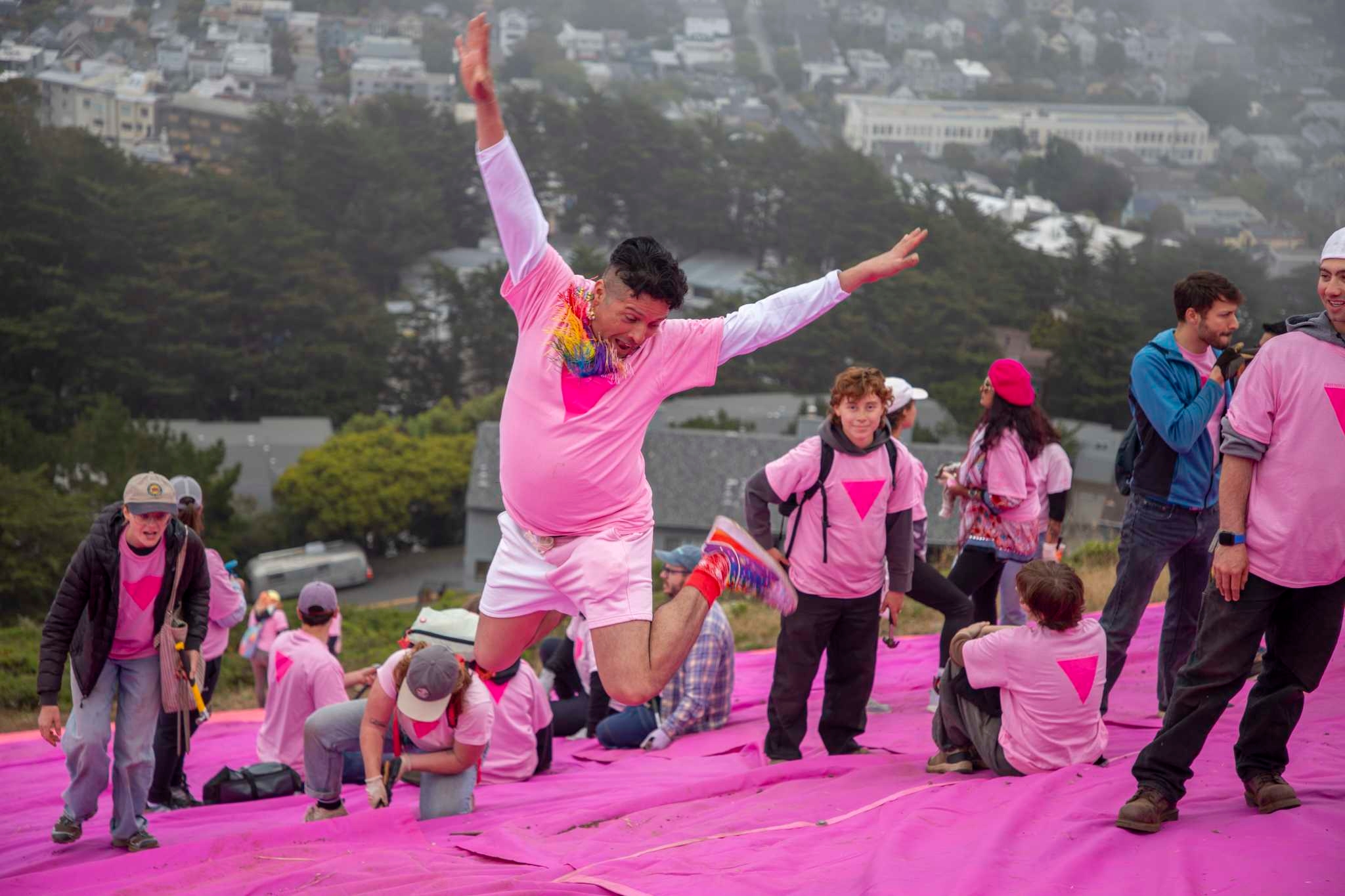 Pink Triangle towers over S.F. as beacon of hope in face of rising intolerance