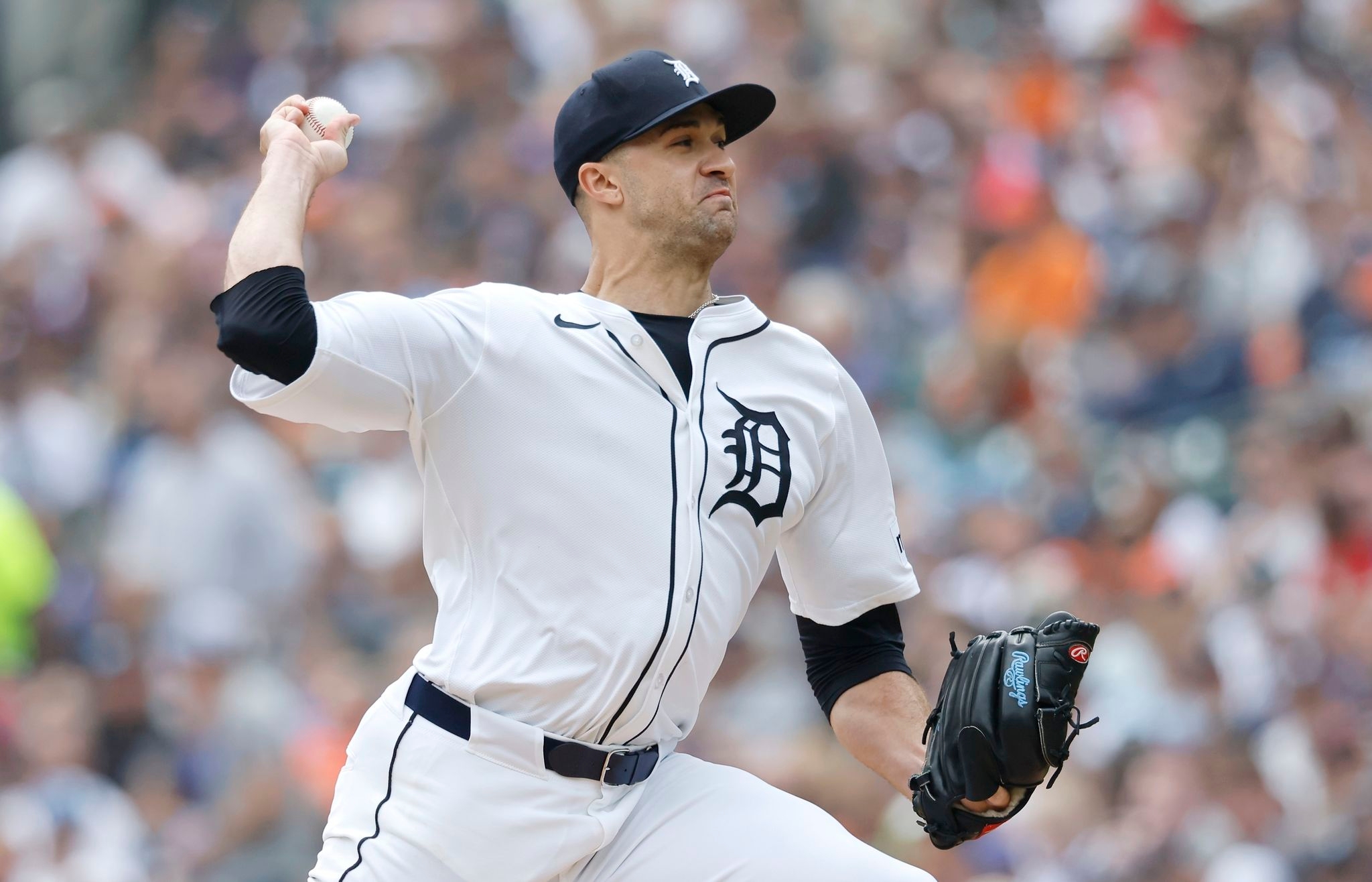 Flaherty fans 9 in 6 scoreless innings as Tigers beat Cubs 4-0 in matchup of AL-NL Central leaders